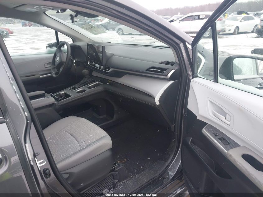 2025 Toyota Sienna Le VIN: 5TDKSKFC4SS212321 Lot: 43876681