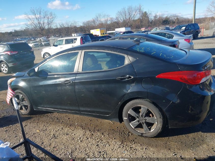 2012 Hyundai Elantra Gls (Ulsan Plant) VIN: KMHDH4AE2CU290391 Lot: 43876710