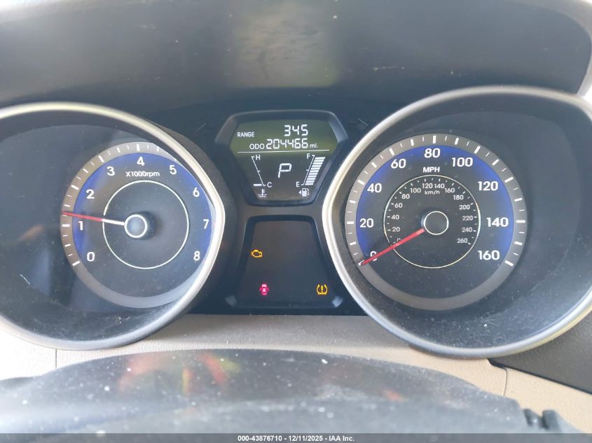 2012 Hyundai Elantra Gls (Ulsan Plant) VIN: KMHDH4AE2CU290391 Lot: 43876710