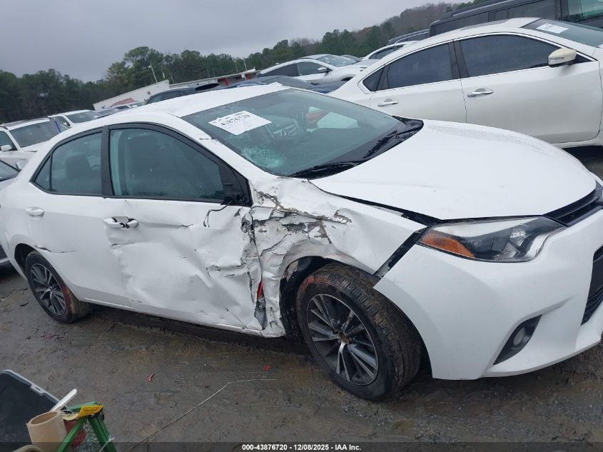 2016 Toyota Corolla Le Plus VIN: 5YFBURHE7GP407959 Lot: 43876720