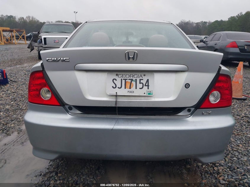 1HGEM22555L045487 2005 HONDA CIVIC photo no. 6
