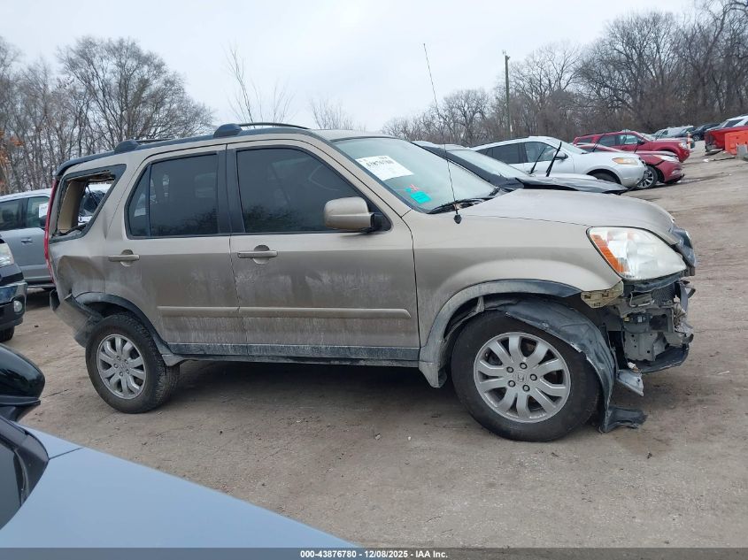 2006 Honda Cr-V Se VIN: JHLRD78976C062299 Lot: 43876780