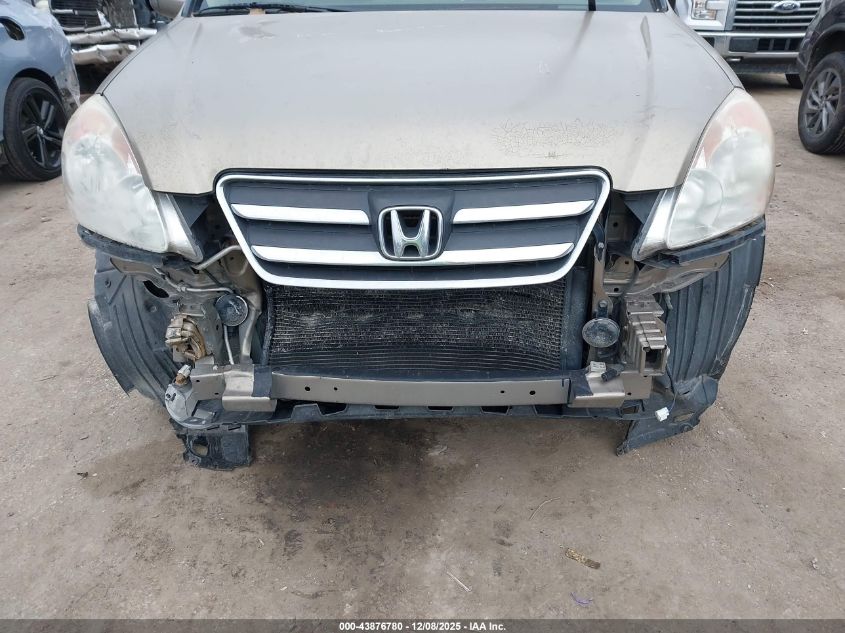 2006 Honda Cr-V Se VIN: JHLRD78976C062299 Lot: 43876780