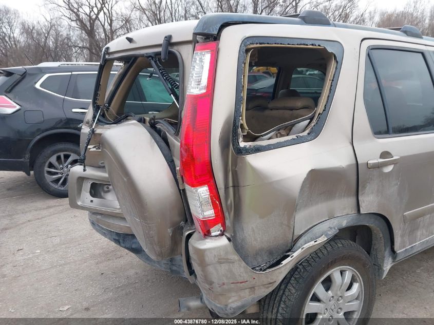 2006 Honda Cr-V Se VIN: JHLRD78976C062299 Lot: 43876780