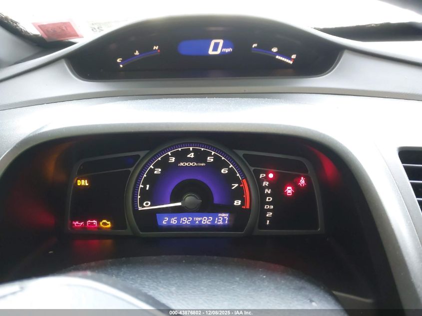 2008 Honda Civic Lx VIN: 2HGFA16558H537097 Lot: 43876802