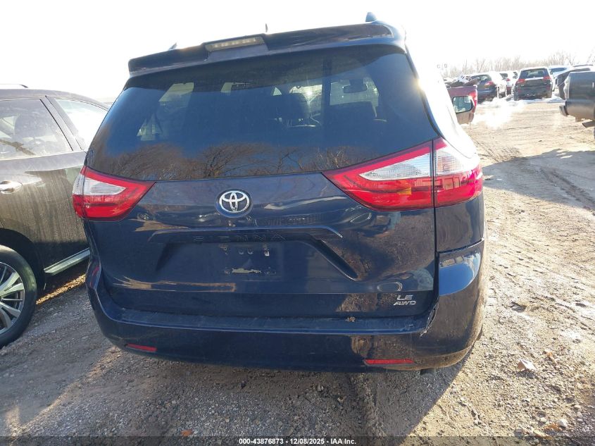 2019 Toyota Sienna Le 7 Passenger VIN: 5TDJZ3DC4KS215381 Lot: 43876873