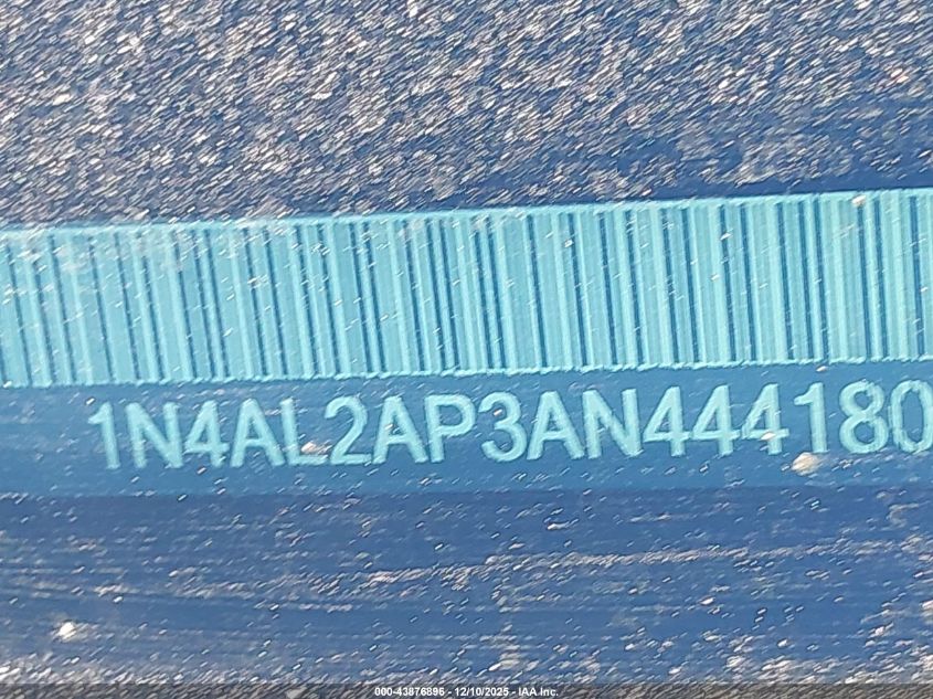 2010 Nissan Altima 2.5 S VIN: 1N4AL2AP3AN444180 Lot: 43876896