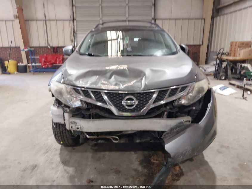 2013 Nissan Murano Sl VIN: JN8AZ1MW0DW309229 Lot: 43876967