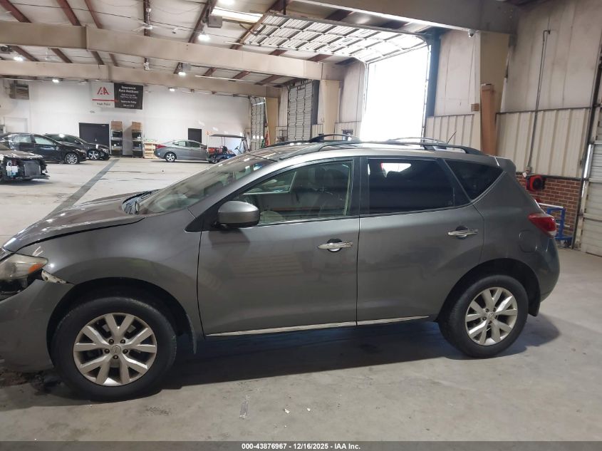 2013 Nissan Murano Sl VIN: JN8AZ1MW0DW309229 Lot: 43876967