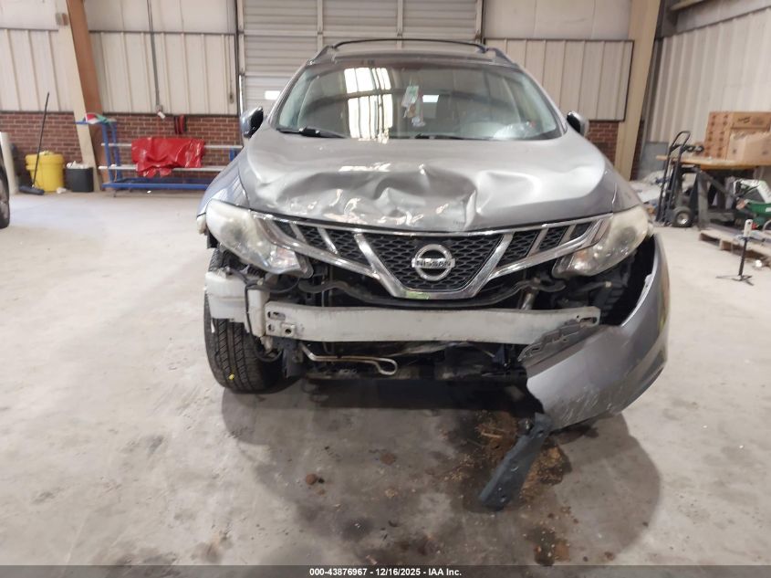 2013 Nissan Murano Sl VIN: JN8AZ1MW0DW309229 Lot: 43876967