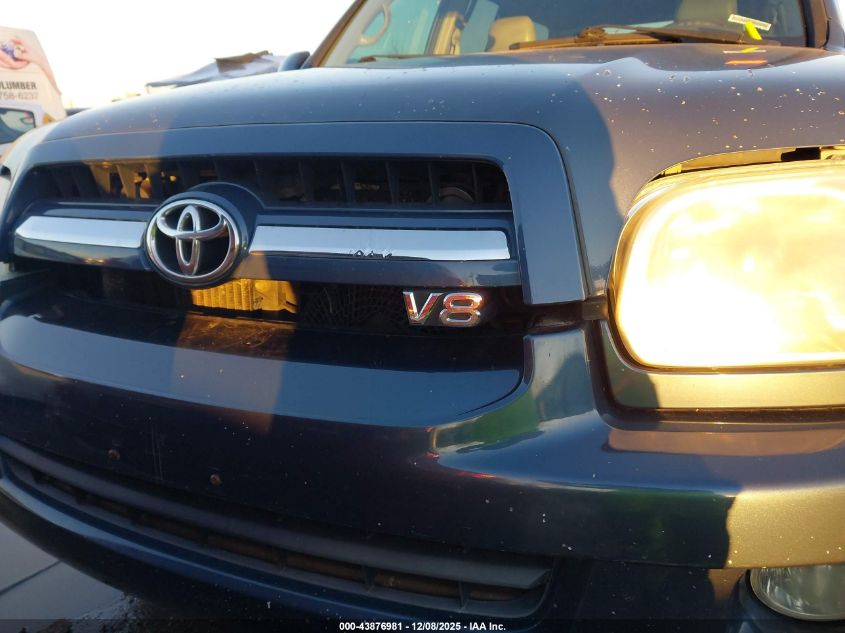 2005 Toyota Sequoia Sr5 VIN: 5TDBT44A15S237174 Lot: 43876981