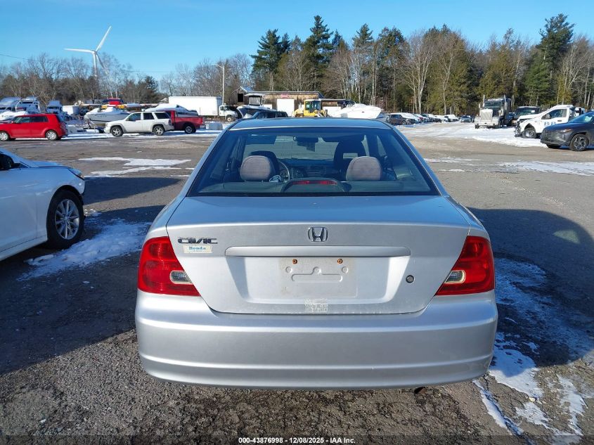 2003 Honda Civic Lx VIN: 1HGEM225X3L013809 Lot: 43876998