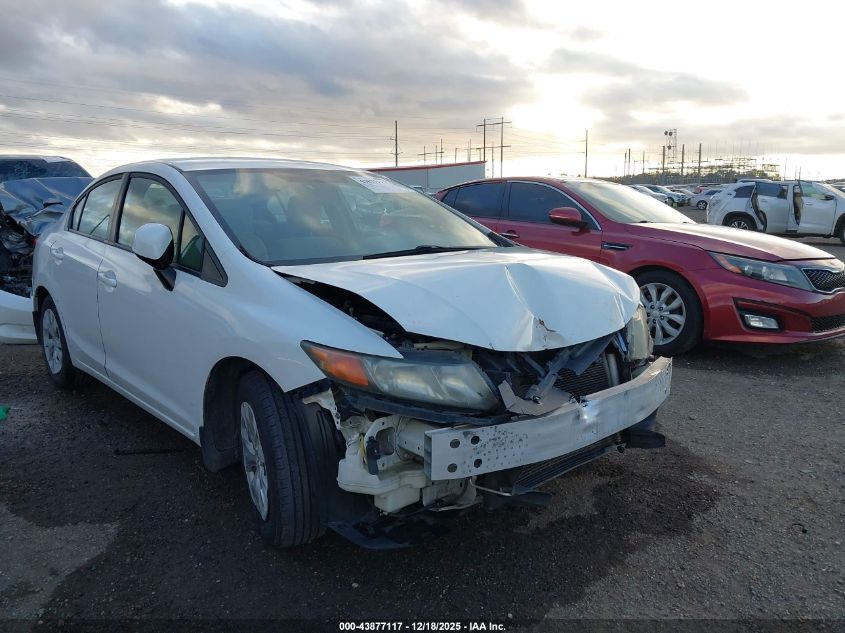 2012 Honda Civic Lx VIN: 2HGFB2F57CH592162 Lot: 43877117