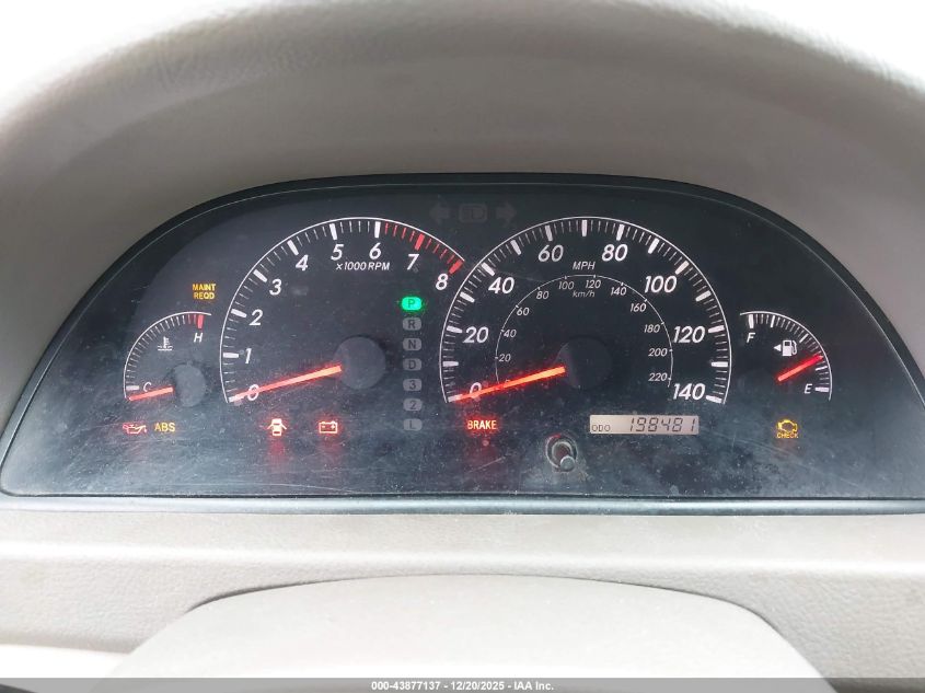 2005 Toyota Camry Xle V6 VIN: 4T1BF32K35U604449 Lot: 43877137