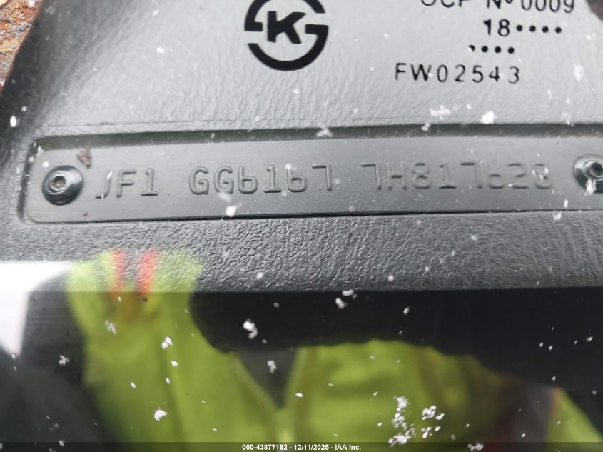 2007 Subaru Impreza 2.5I VIN: JF1GG61677H817628 Lot: 43877162