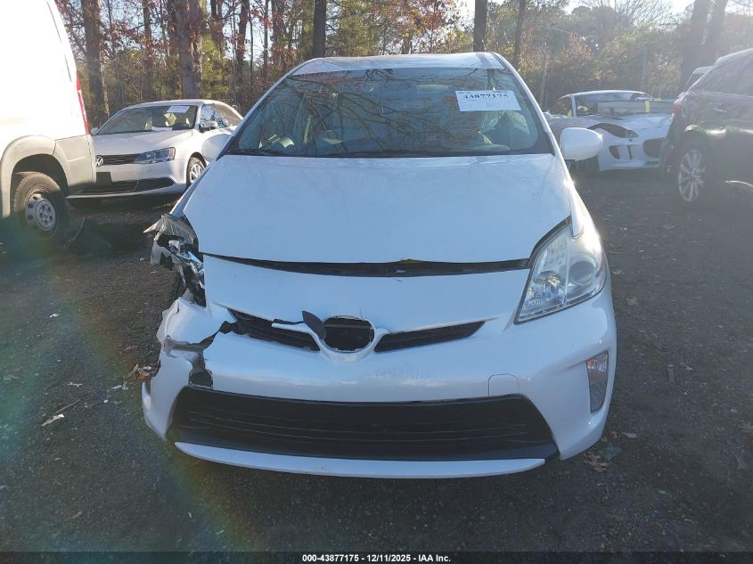 2015 Toyota Prius Two VIN: JTDKN3DU4F0400743 Lot: 43877175