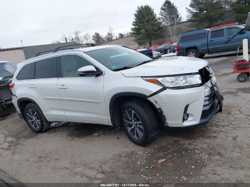 2017 Toyota Highlander Xle VIN: 5TDJZRFH7HS456582 Lot: 43877187
