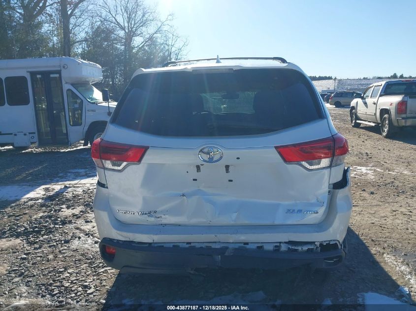 2017 Toyota Highlander Xle VIN: 5TDJZRFH7HS456582 Lot: 43877187