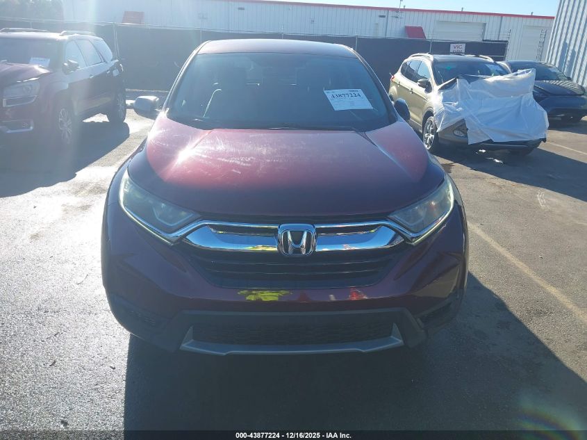 2018 Honda Cr-V Lx VIN: 2HKRW5H30JH410190 Lot: 43877224