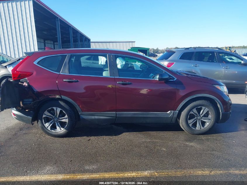 2018 Honda Cr-V Lx VIN: 2HKRW5H30JH410190 Lot: 43877224