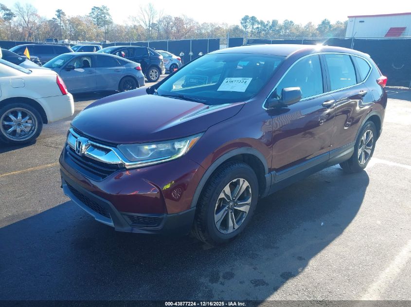 2018 Honda Cr-V Lx VIN: 2HKRW5H30JH410190 Lot: 43877224