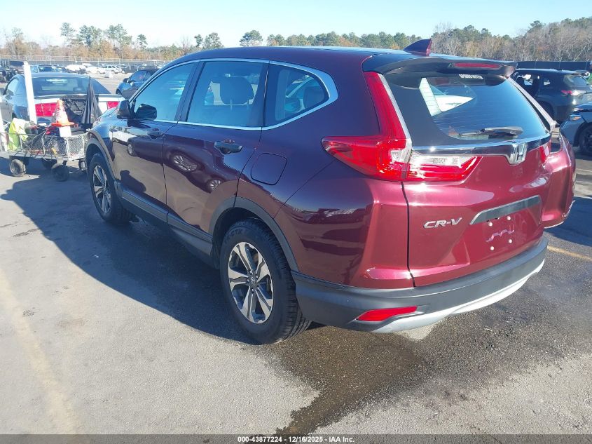 2018 Honda Cr-V Lx VIN: 2HKRW5H30JH410190 Lot: 43877224