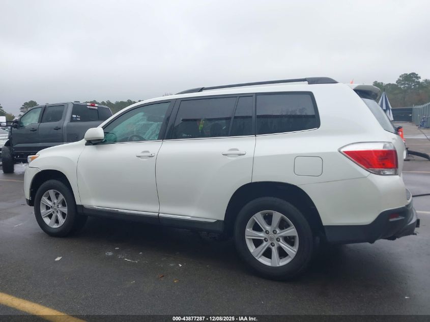 2013 Toyota Highlander Se V6 VIN: 5TDBK3EH4DS256616 Lot: 43877287