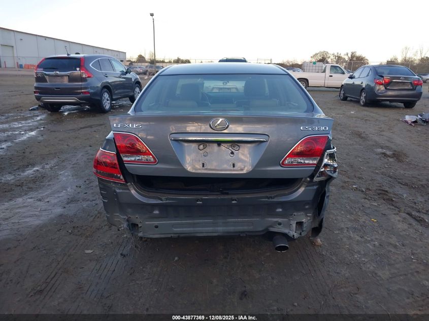 2005 Lexus Es 330 VIN: JTHBA30G455099208 Lot: 43877369