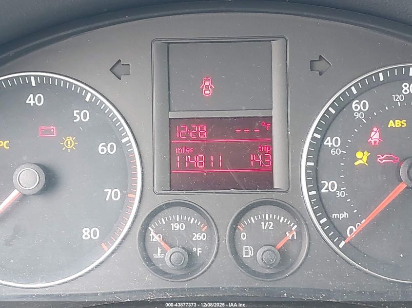 2009 Volkswagen Jetta Se VIN: 3VWRZ71K89M079642 Lot: 43877373