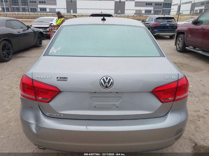 2014 Volkswagen Passat 2.0L Tdi Se VIN: 1VWBN7A35EC017181 Lot: 43877384