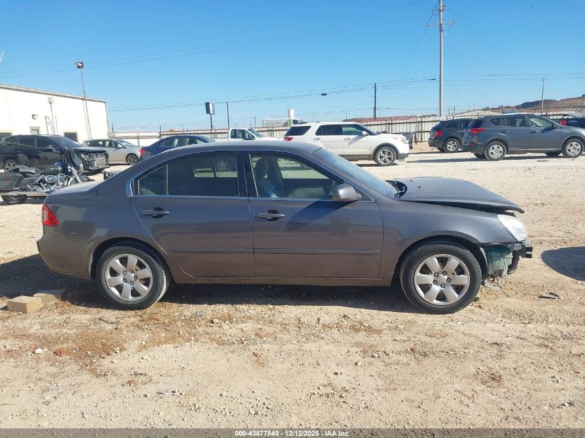 2008 Kia Optima Lx VIN: KNAGE123385194001 Lot: 43877549