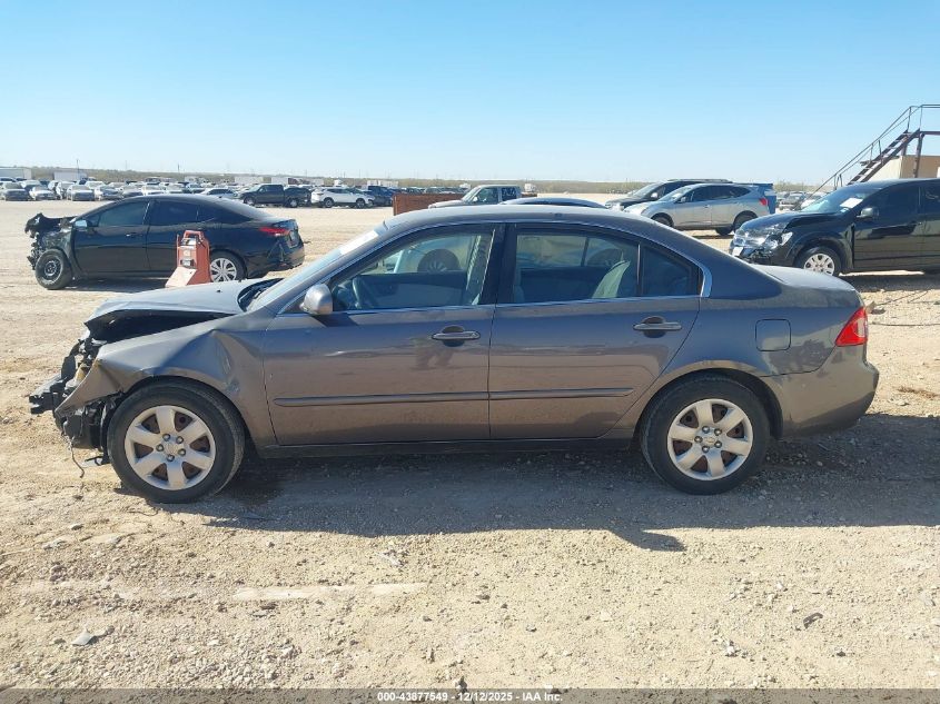 2008 Kia Optima Lx VIN: KNAGE123385194001 Lot: 43877549