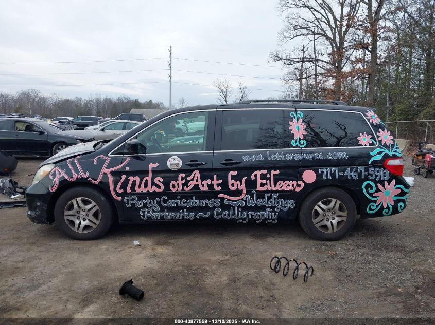 2007 Honda Odyssey Ex-L VIN: 5FNRL38797B076832 Lot: 43877559