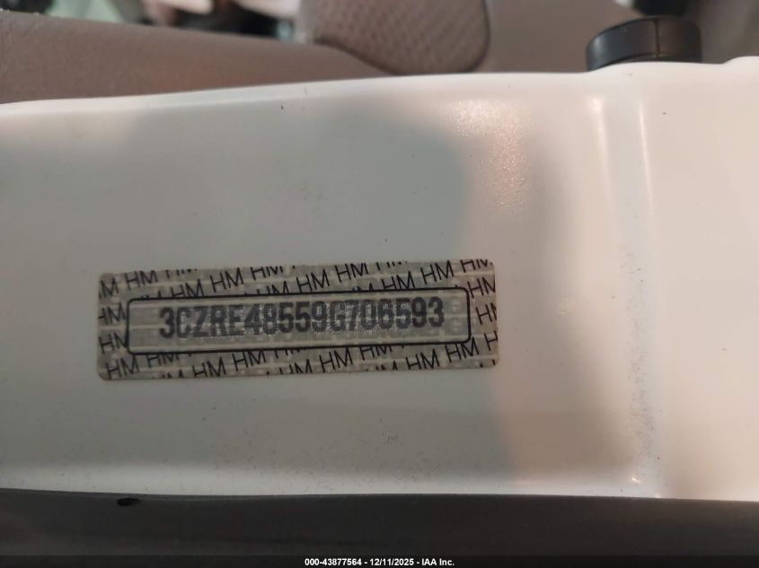 2009 Honda Cr-V Ex VIN: 3CZRE48559G706593 Lot: 43877564