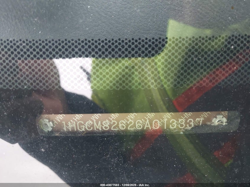 1HGCM82626A013337 2006 HONDA ACCORD photo no. 9