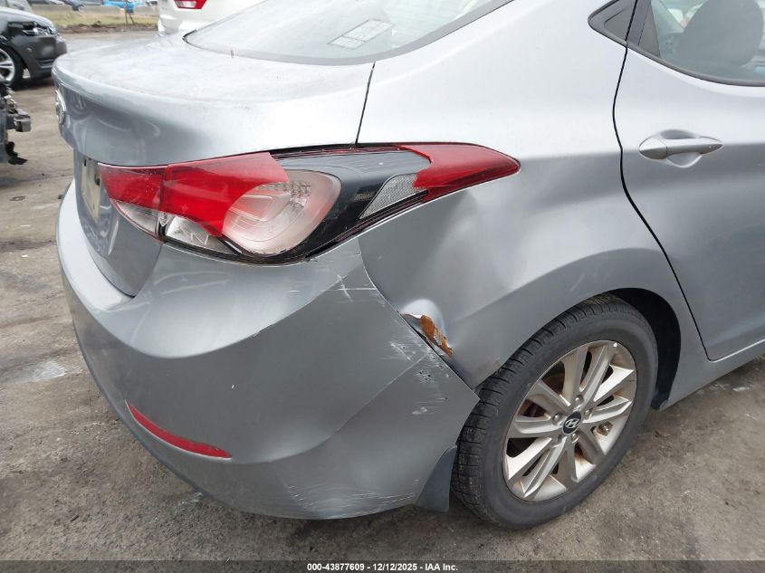 2015 Hyundai Elantra Se VIN: 5NPDH4AE9FH555388 Lot: 43877609