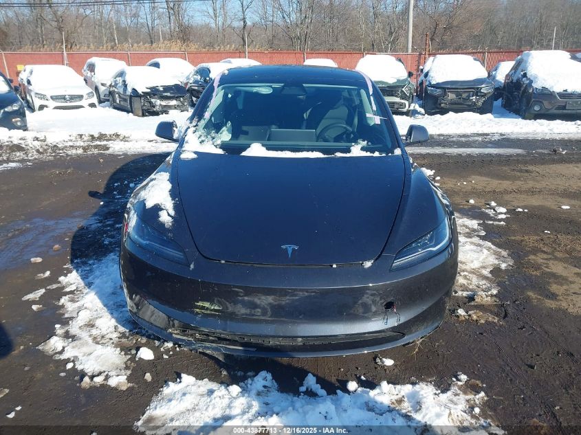 2025 Tesla Model 3 Long Range All-Wheel Drive VIN: 5YJ3E1EB1SF021815 Lot: 43877713