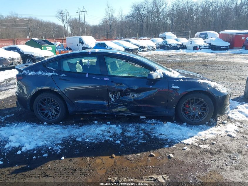 2025 Tesla Model 3 Long Range All-Wheel Drive VIN: 5YJ3E1EB1SF021815 Lot: 43877713