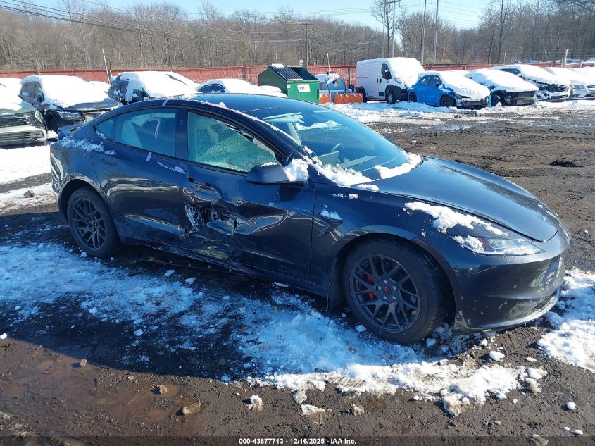 2025 Tesla Model 3 Long Range All-Wheel Drive VIN: 5YJ3E1EB1SF021815 Lot: 43877713