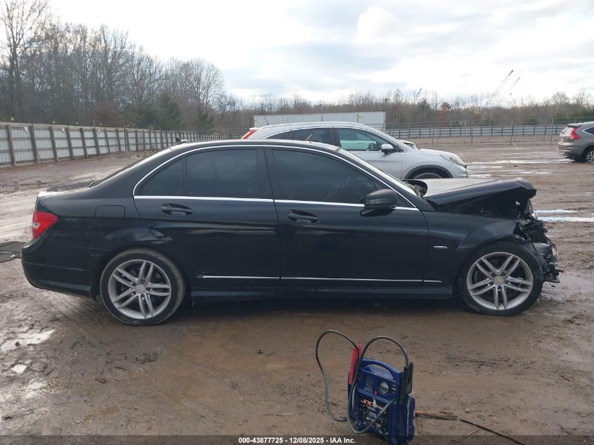 2012 Mercedes-Benz C 250 Sport VIN: WDDGF4HB8CR217733 Lot: 43877725