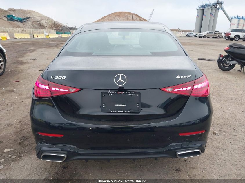 2024 Mercedes-Benz C 300 VIN: W1KAF4HB2RR159150 Lot: 43877771