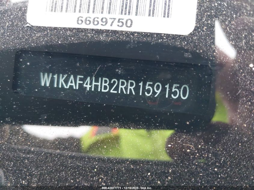 2024 Mercedes-Benz C 300 VIN: W1KAF4HB2RR159150 Lot: 43877771