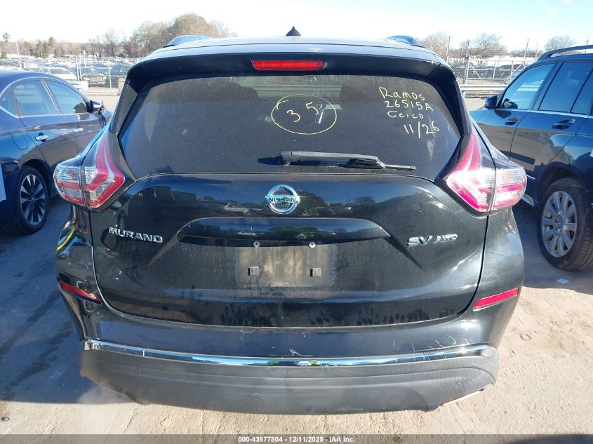 2015 Nissan Murano Sv VIN: 5N1AZ2MH1FN282713 Lot: 43877804