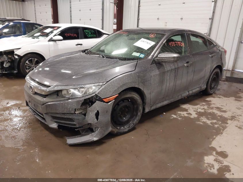 2016 Honda Civic Lx VIN: 19XFC2F55GE202740 Lot: 43877834