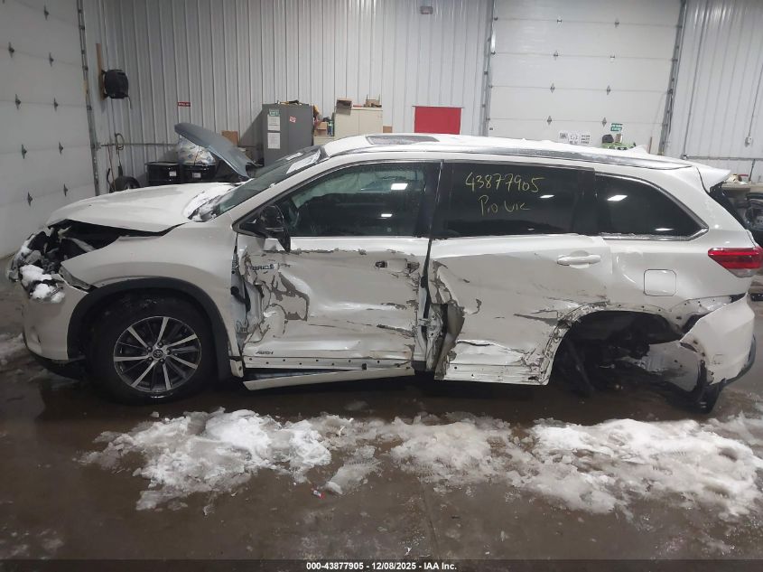 2017 Toyota Highlander Hybrid Xle VIN: 5TDJGRFH9HS036098 Lot: 43877905