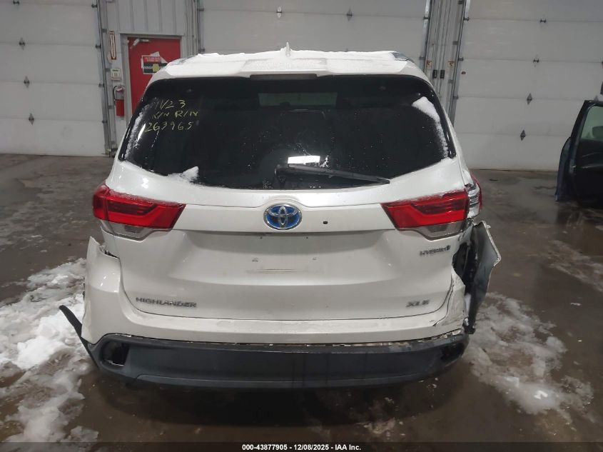 2017 Toyota Highlander Hybrid Xle VIN: 5TDJGRFH9HS036098 Lot: 43877905