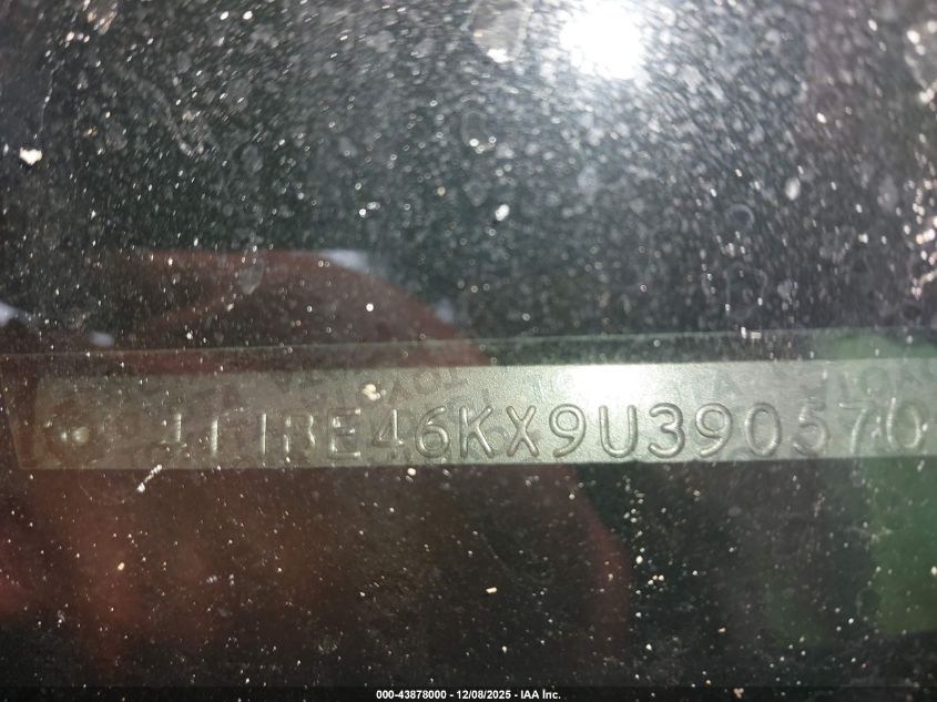 2009 Toyota Camry VIN: 4T1BE46KX9U390570 Lot: 43878000