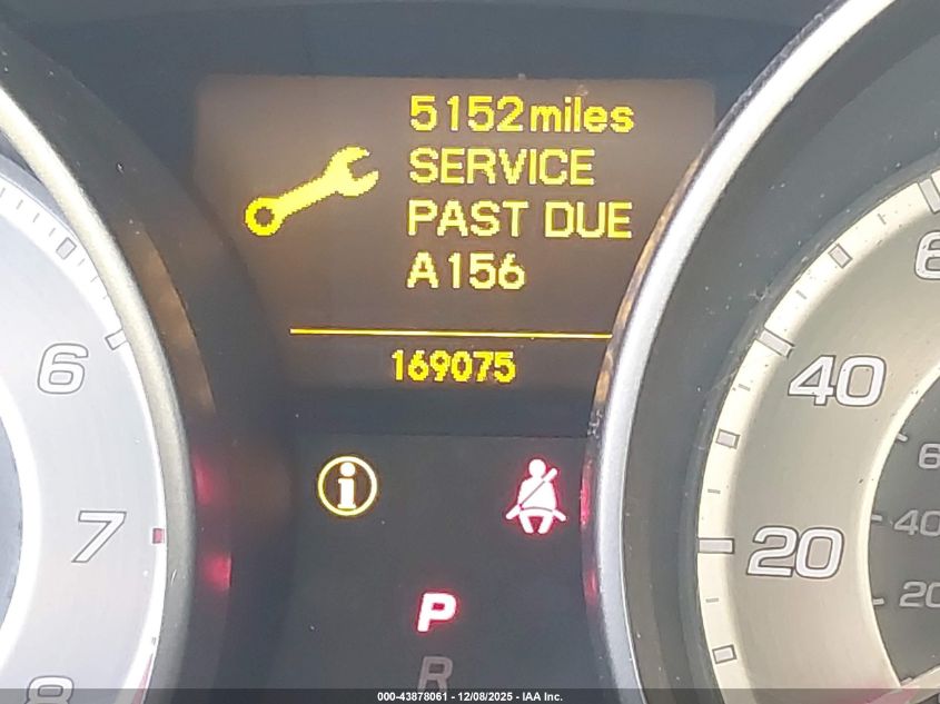 2012 Acura Mdx VIN: 2HNYD2H2XCH509645 Lot: 43878061