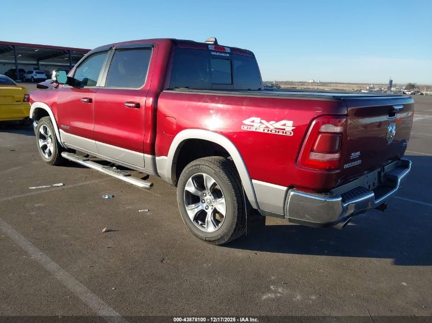 2019 Ram 1500 Laramie 4X4 5'7 Box VIN: 1C6SRFJT5KN582619 Lot: 43878100