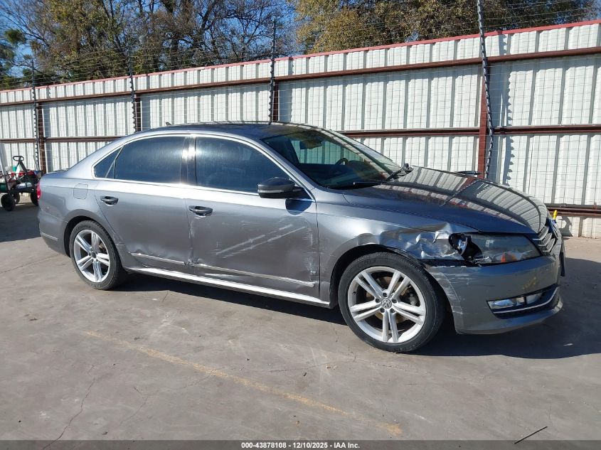 2013 Volkswagen Passat 2.0L Tdi Sel Premium VIN: 1VWCN7A37DC031389 Lot: 43878108